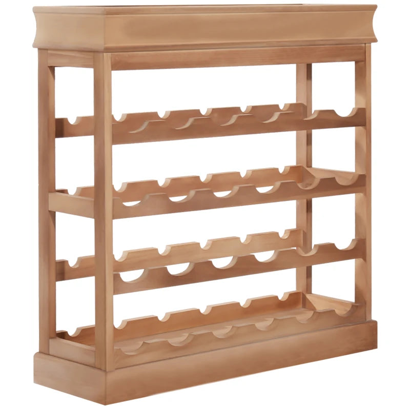 HOMCOM 70W x22.5D x 70H cm 24 Bottles 4-tier Wine Rack