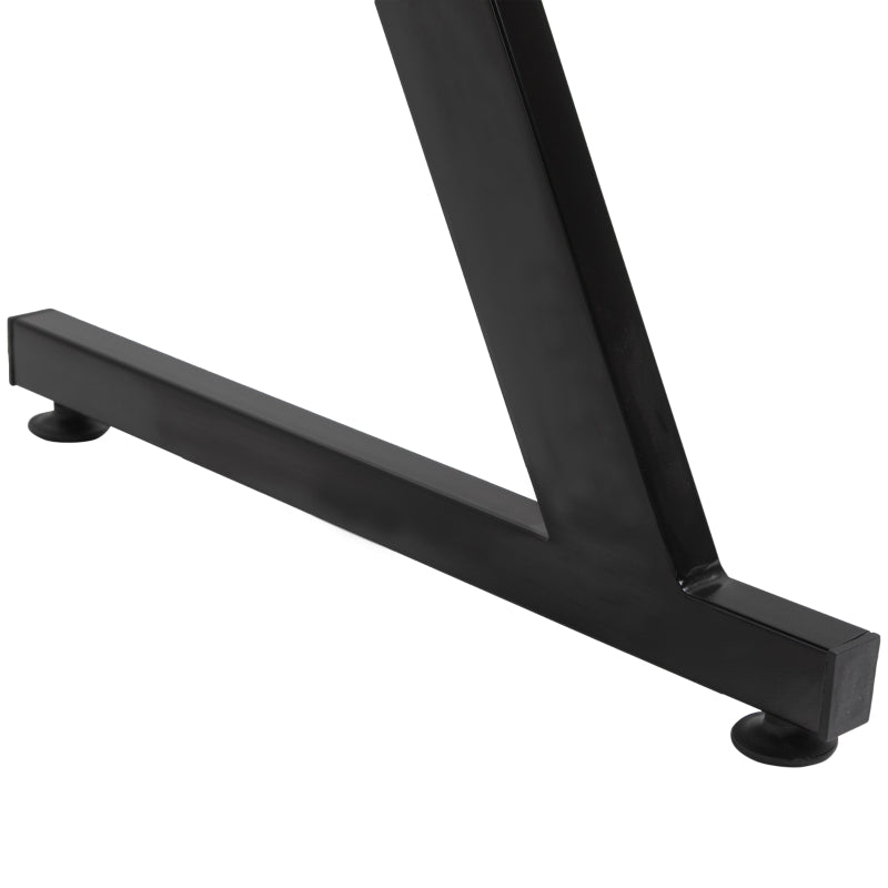 HOMCOM Gaming Desk with Cup Holder, Headphone Hook and Cable Management, Computer Table for Home Office, Black