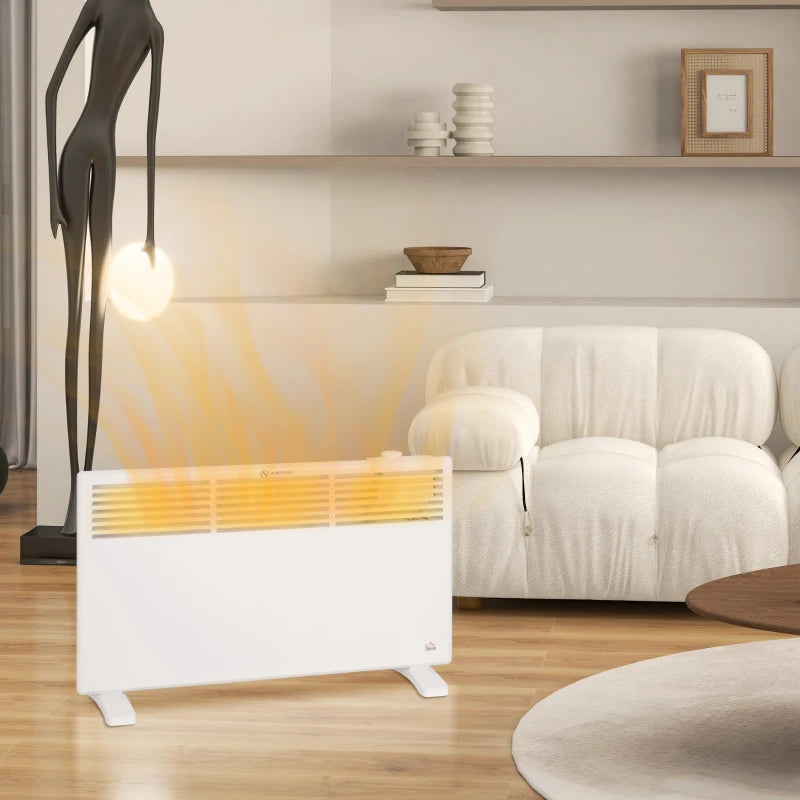 HOMCOM 1500W Convector Heater - White
