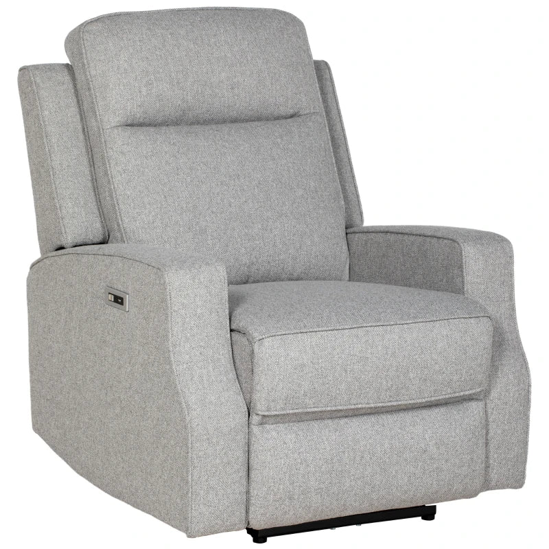 HOMCOM 150° Electric Reclining Chair, with USB port and Footrest - Grey