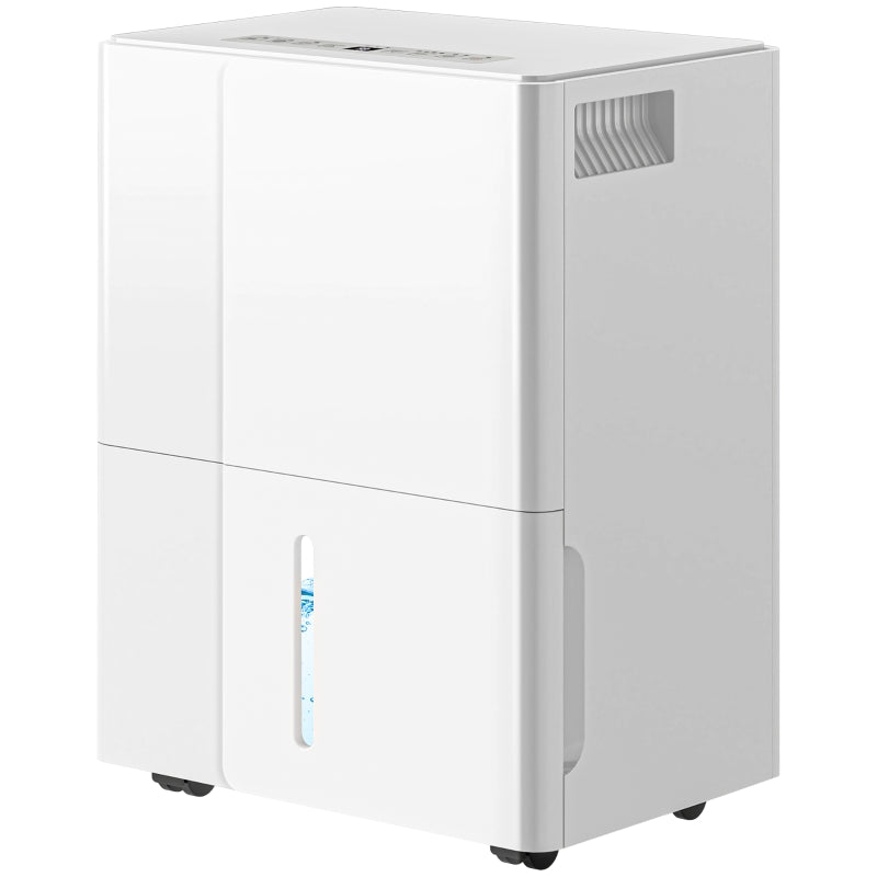 HOMCOM 30L Clothes Dryer Dehumidifier - White