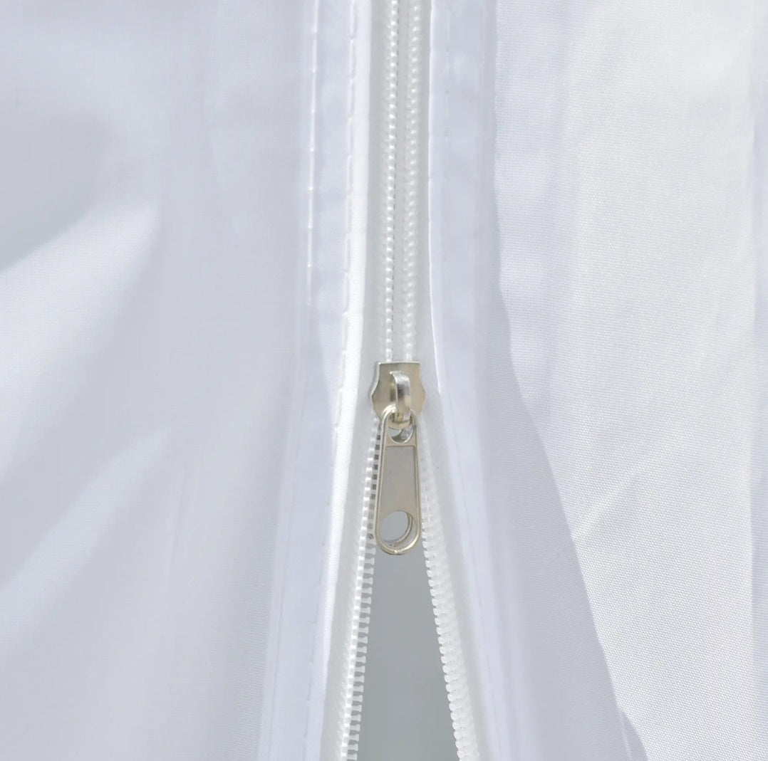 Pop Up Gazebo Canopy with Carry Bag and Side Walls, size (2 x2m)-White