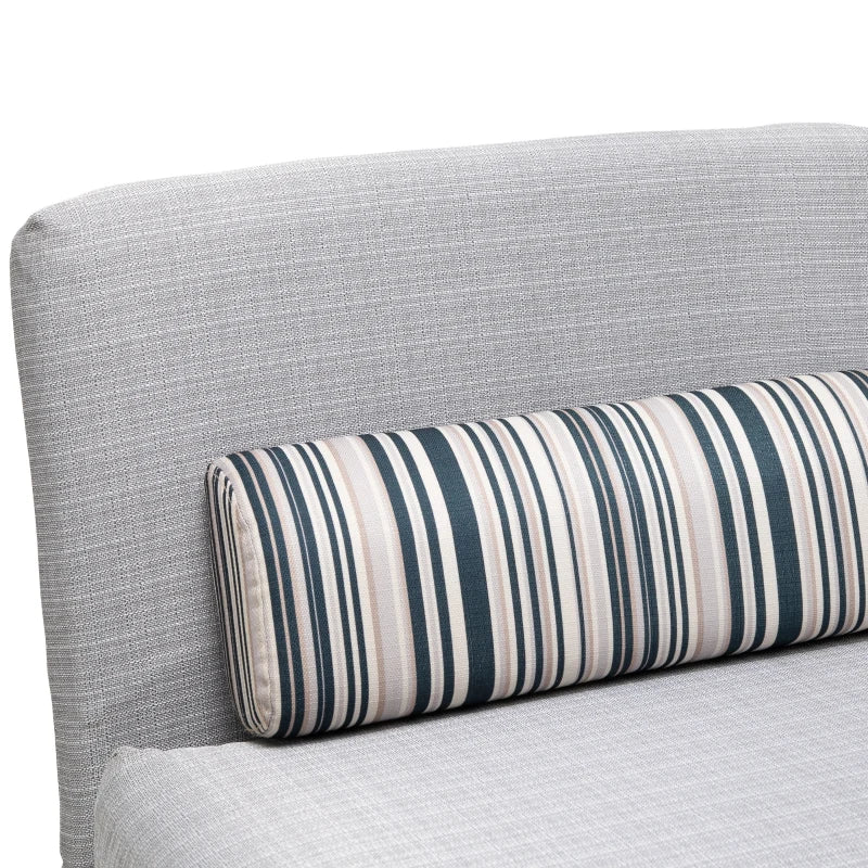 HOMCOM Futon Sofa Bed 1 Person Sleeper Foldable Portable Pillow Lounge Couch Furniture