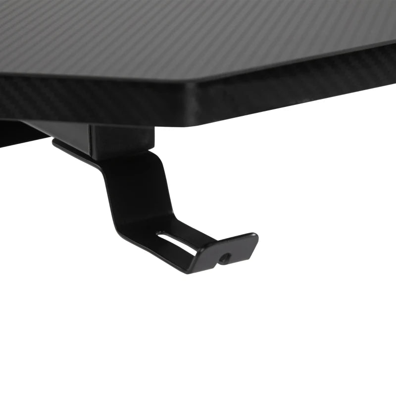 HOMCOM Gaming Desk with Cup Holder, Headphone Hook and Cable Management, Computer Table for Home Office, Black