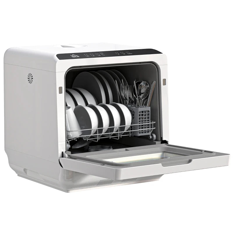 HOMCOM Multi-Program 6L Tabletop Dishwasher